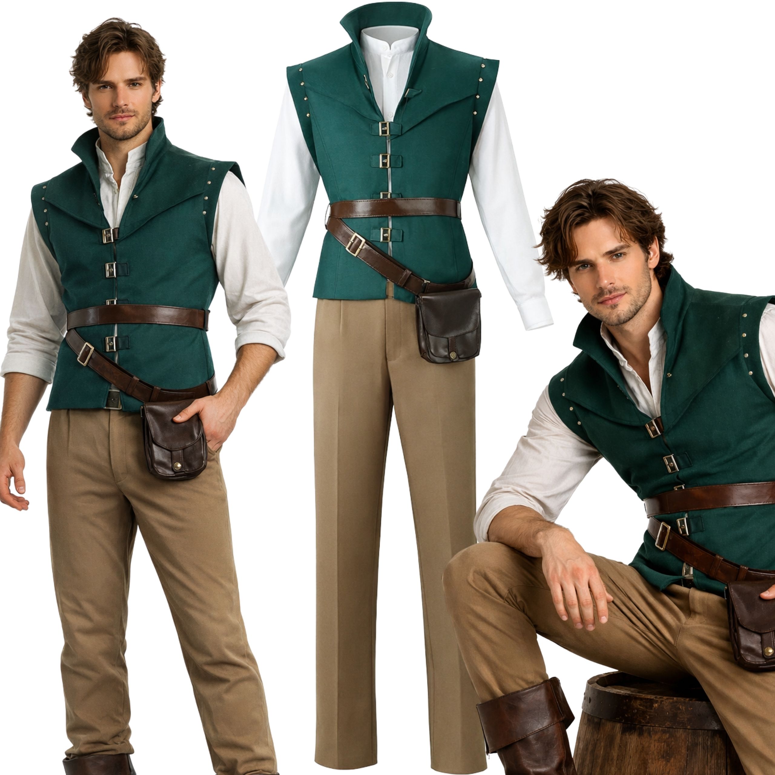 Kostým Robin Hood Lukostřelec Loupežník Flynn Kostým Bojovníka M L 164 170 CM