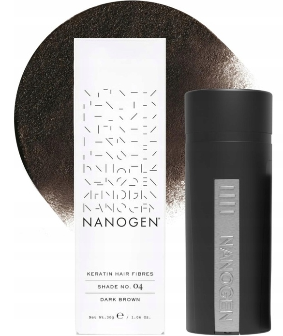 Nanogen Włókna Keratynowe Zagęszczające Włosy Średni Brąz 30 G