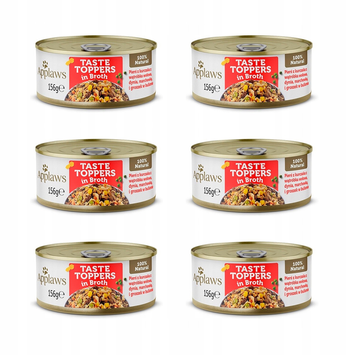 Levně Applaws Dog konzerva kuřecí maso, játra, zelenina 156 g