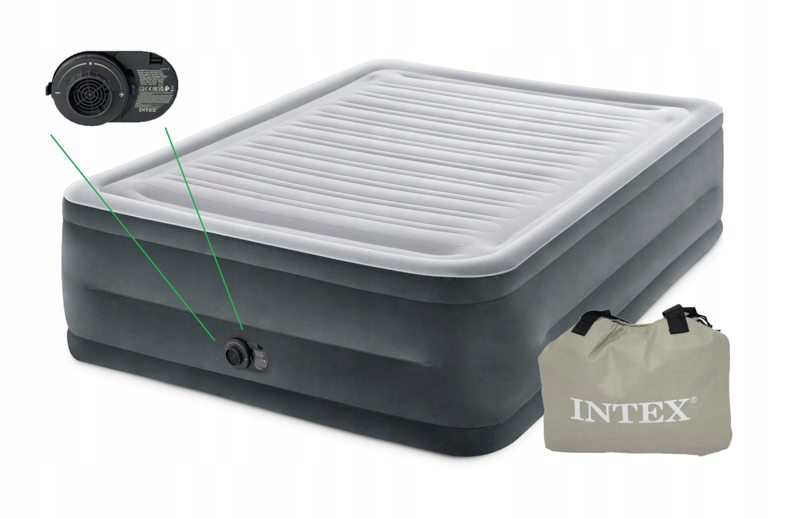 Materac do spania Comfort Plush Queen 64418 Intex