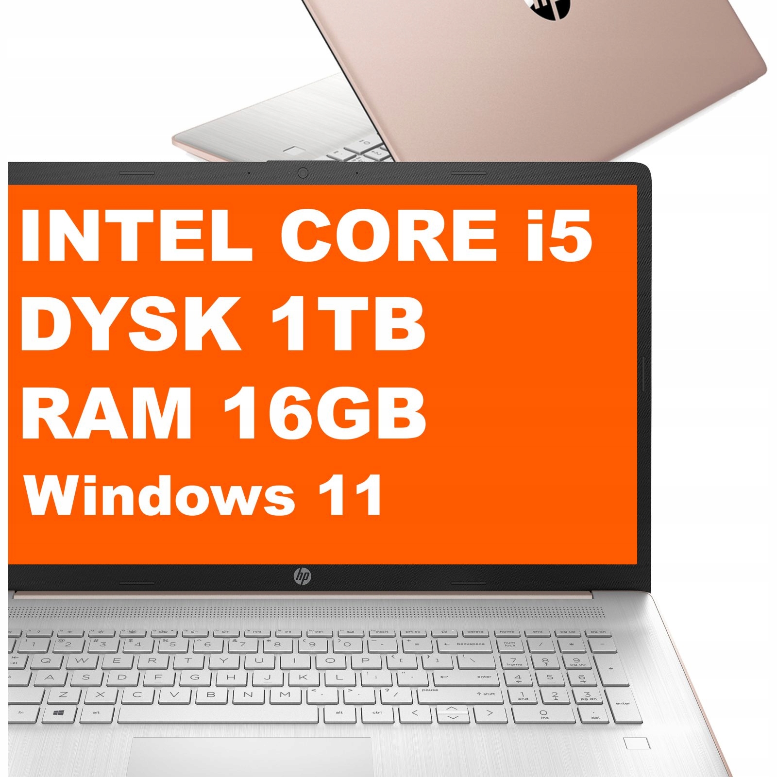 Laptop Hp 17T-CN300 Intel i5 16GB 1TB Intel Graphics Hd+ Win 11 Różowy