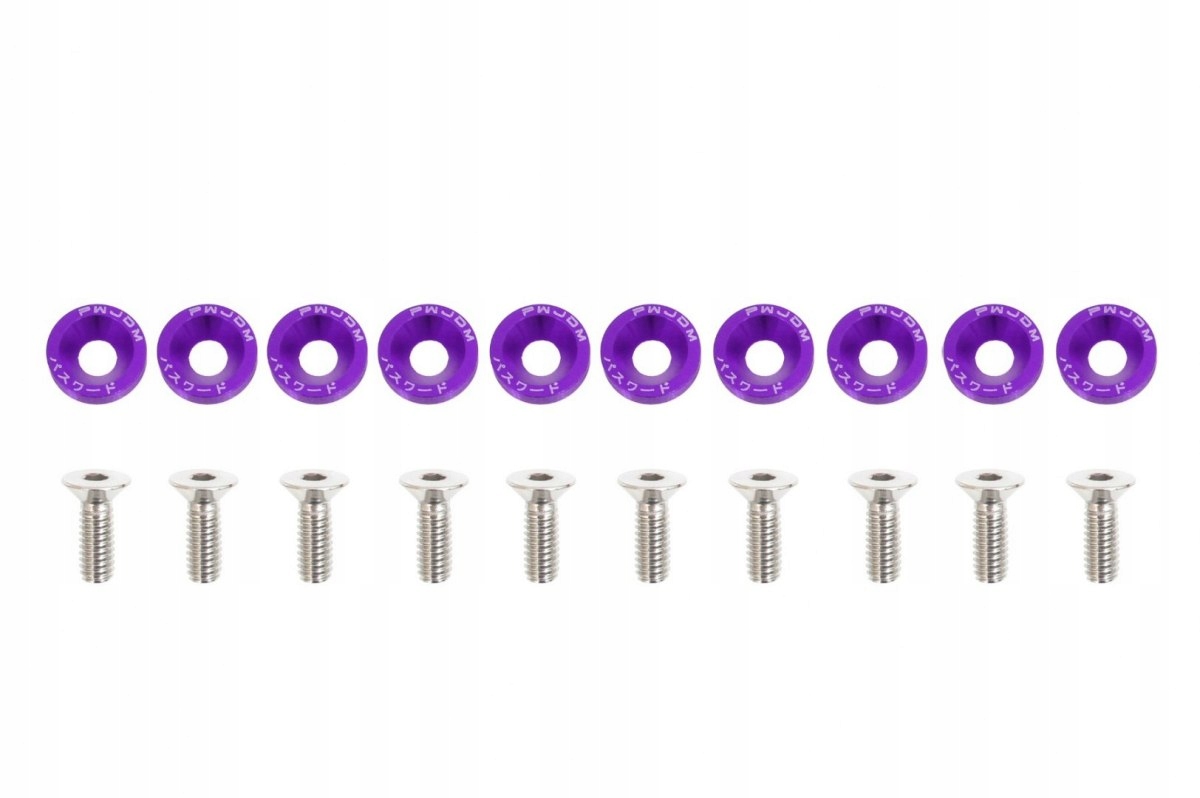 Śrubki Śruby M6 Uniwersalne Jdm Spoon Purple