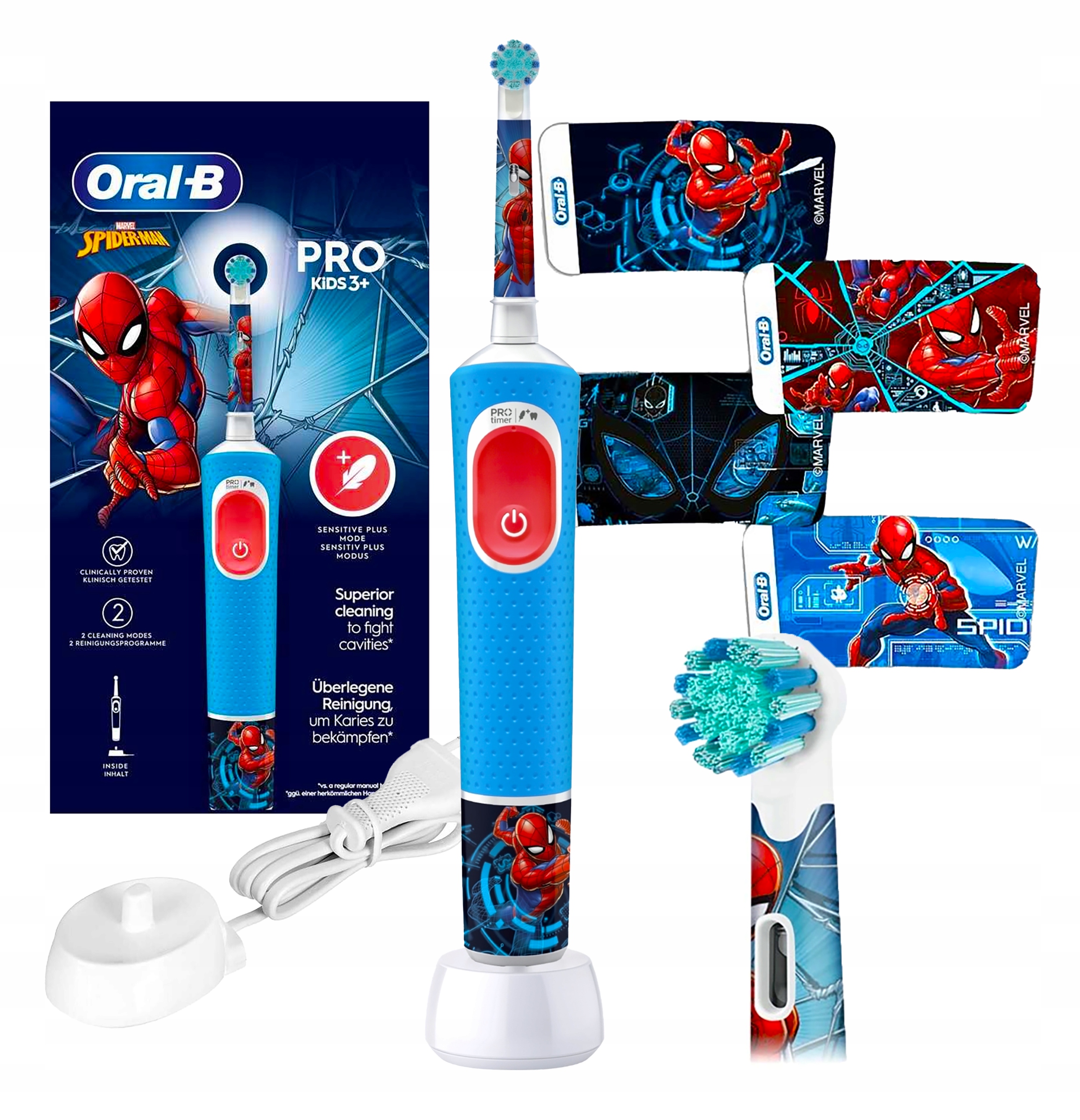 Oral B Szczoteczka Elektryczna dla dzieci Do Zębów Spiderman Pro 103