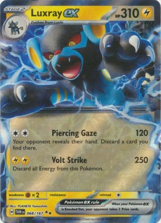 Luxray ex - 068/167 - Ultra Rare - Pokemon