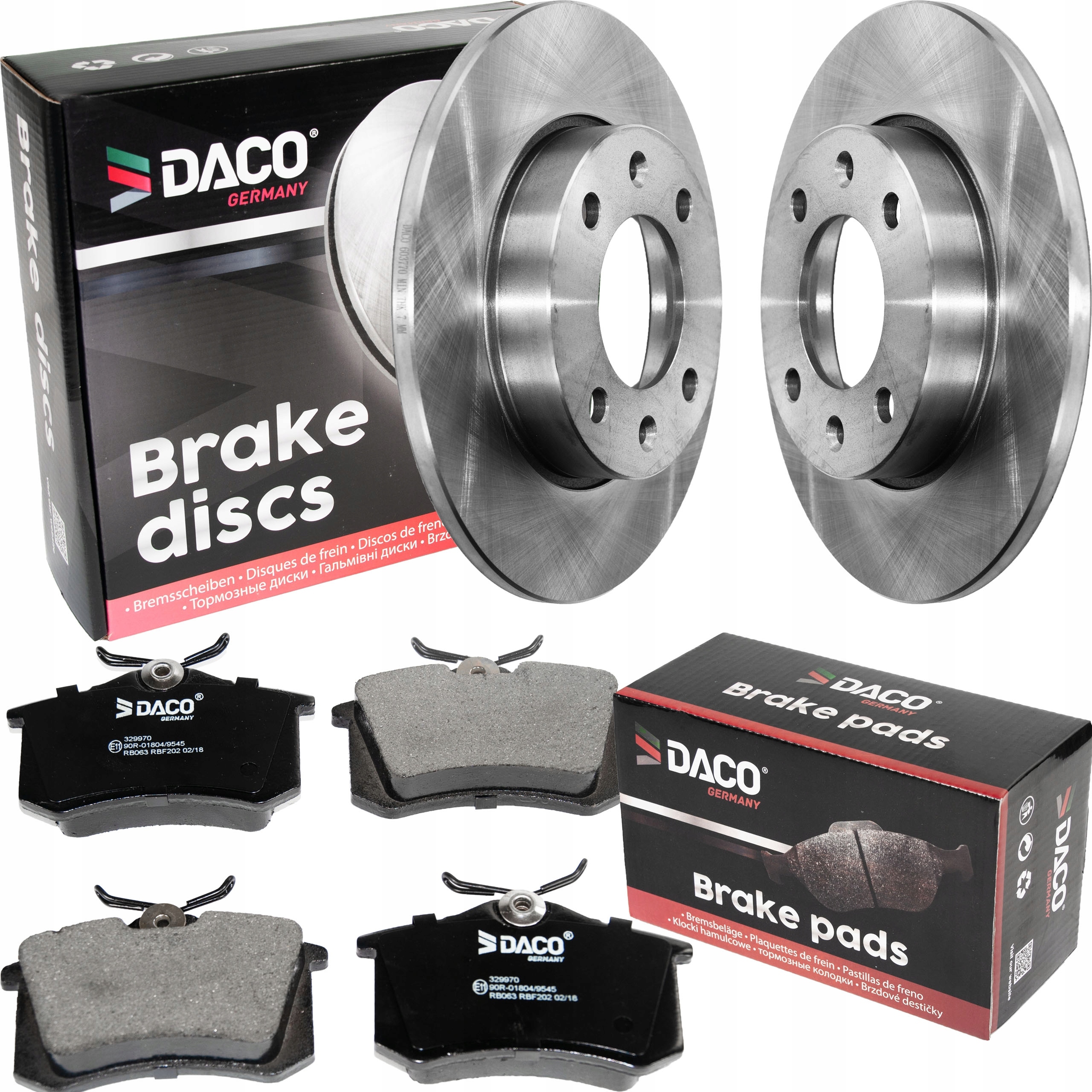 Tarcze Klocki TYŁ DACO Peugeot Partner I 307 1007