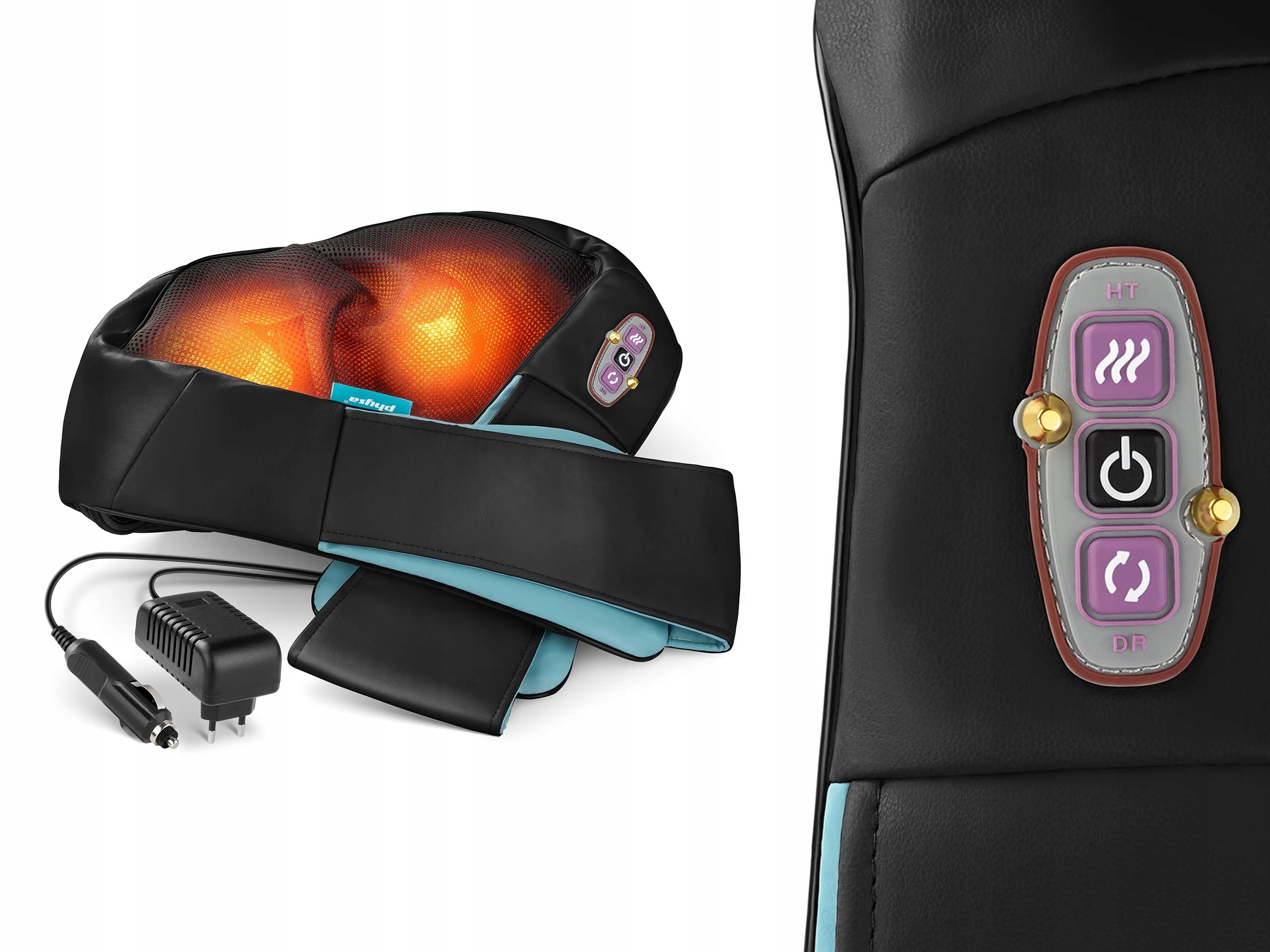 

Poduszka Masująca 24W Z Podgrzewaniem 2 Zasilacze