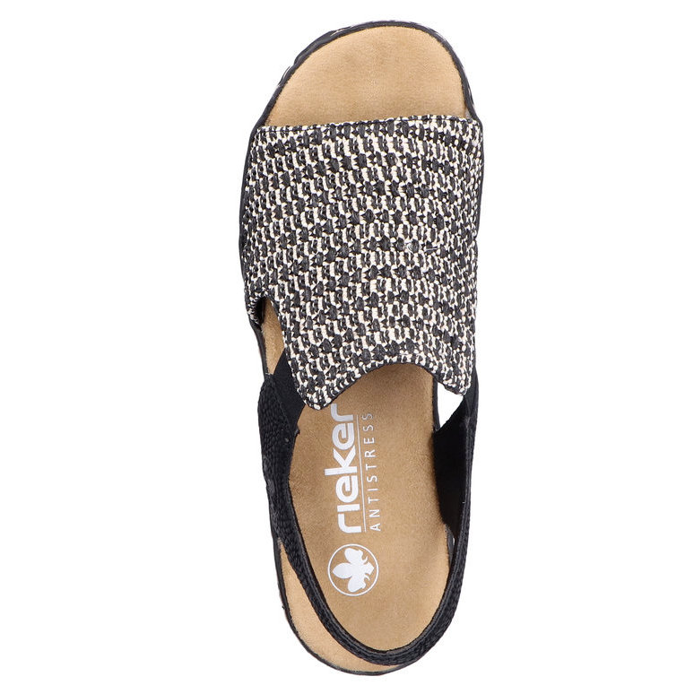 Sandały damskie Rieker 62971-00 BLACK COMBINATION czarne EKO SKÓRA R.39 Stan opakowania oryginalne