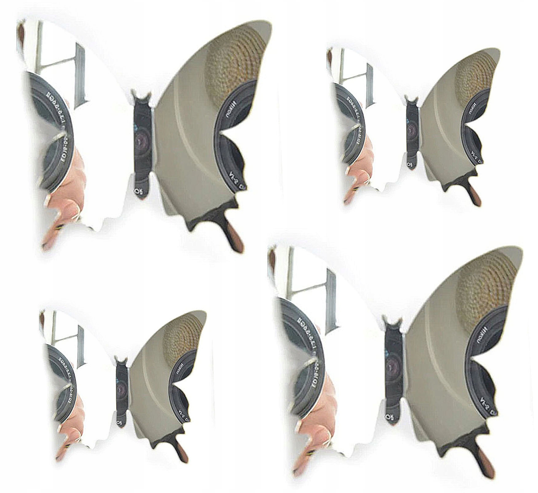 

Naklejki ścienne motylki 3D lustrzane dekor lustro