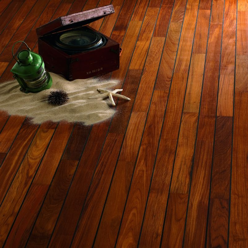 NAVYLAM+. Drewno teak. Deska podłogowa do łazienki
