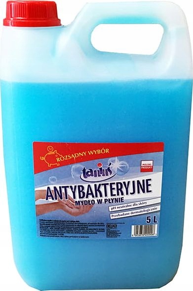 

Taniuś Mydło w Płynie Antybakteryjne Niebieskie 5L