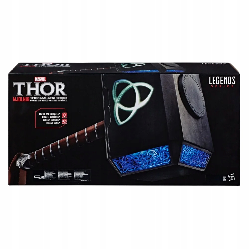 Marvel Legends Elektronické kladivo Thora Mjolnir Světlo a zvuk C1881
