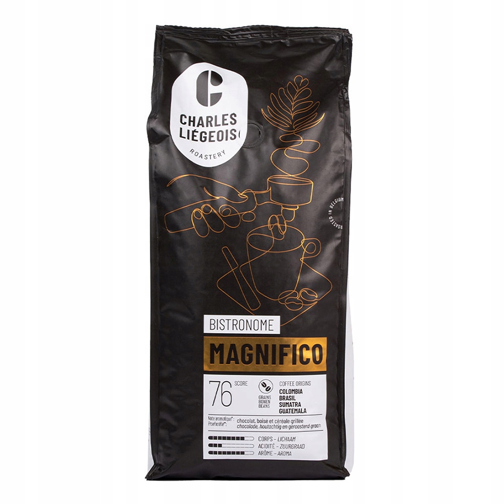 Levně Káva zrnková Café Liégeois Magnifico 100% Arabika 1 kg