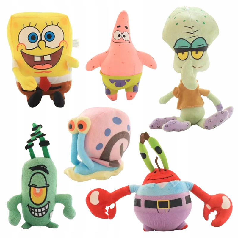 

Maskotki Spongebob Patryk Plankton Skalmar 6SZT