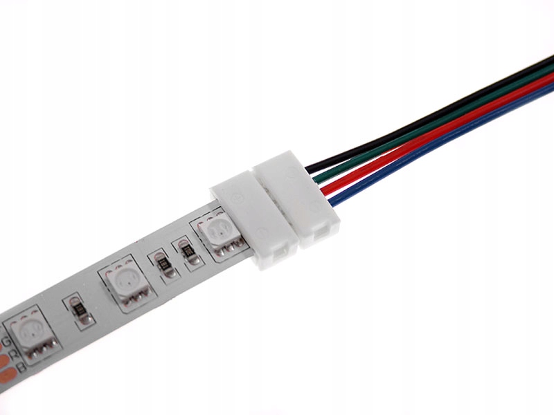 

Złączka do taśmy Led Rgbw 12mm zacisk. z przewodem