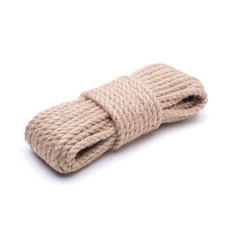 Jutové lano 12 mm x 30 m. Univerzální, odolné! Zahrada, doprava, Diy!