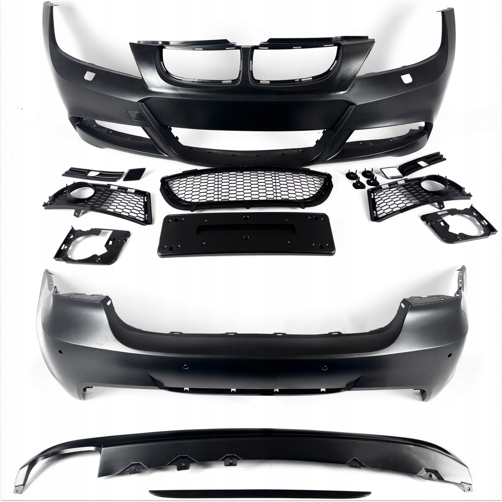 Body kit zderzak przód tył progi M pakiet M Tech BMW E90 08-12 sedan ...