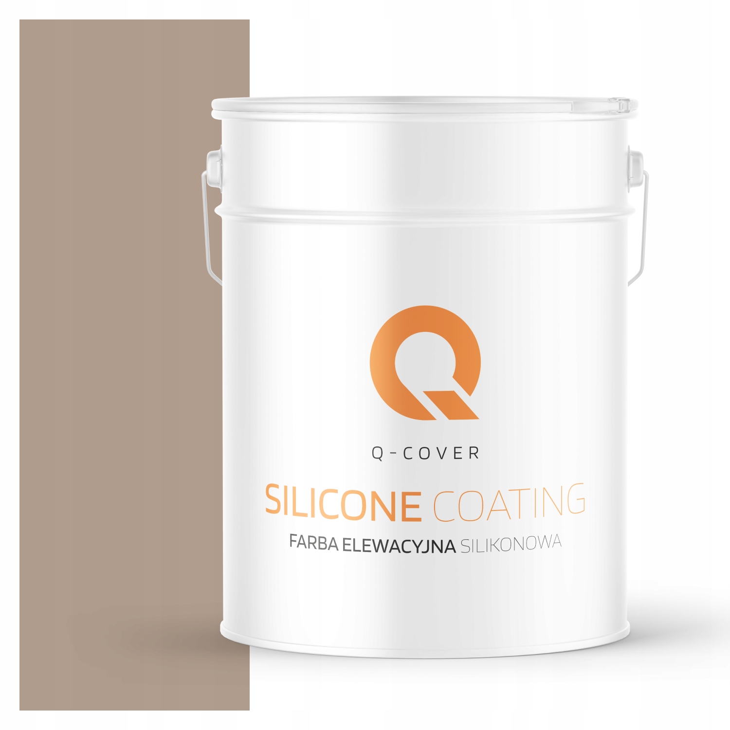 Farba Elewacyjna Silikonowa Fasadowa Kolor Orzechowy Jasny F534 10L