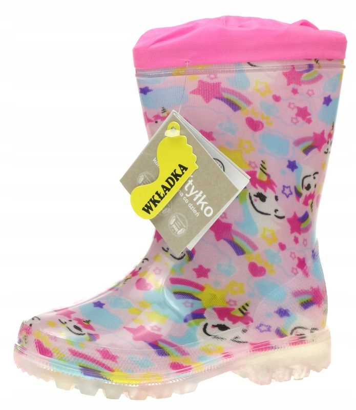 Kalosze Dziecięce WOJTYŁKO Jednorożec Ściągacz 24 Marka Wojtyłko