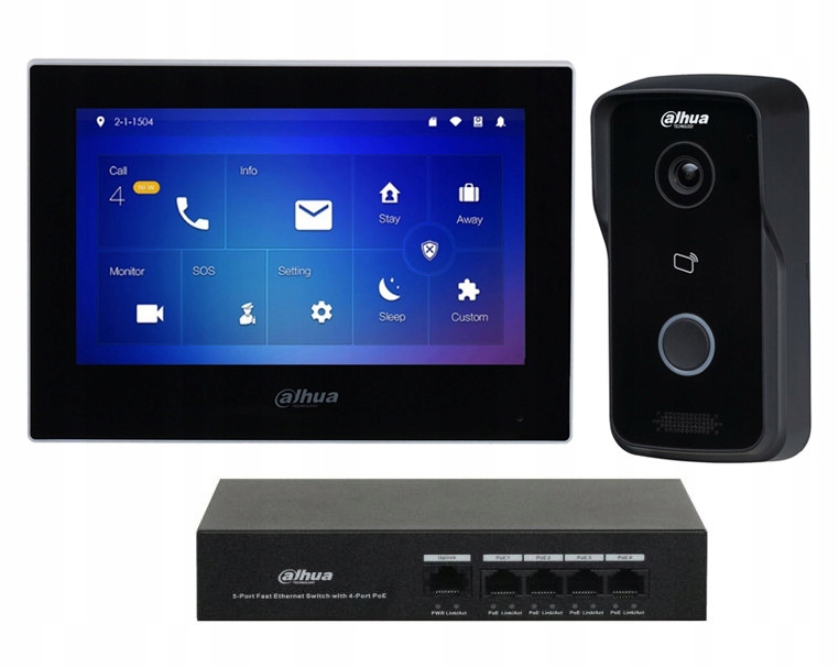 

Zestaw Wideodomofon Ip Dahua KTP03 Wąski słupek