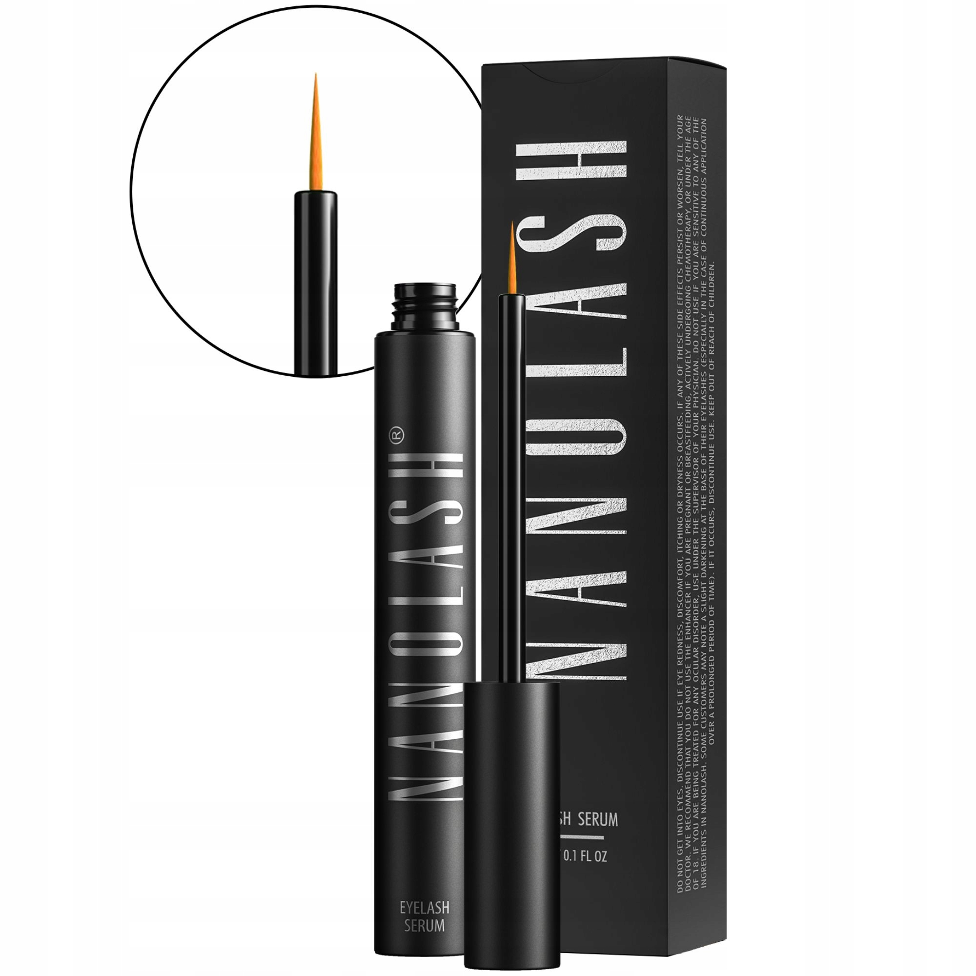 Sérum na řasy Nanolash 3ml urychluje růst řas, regenerační sérum