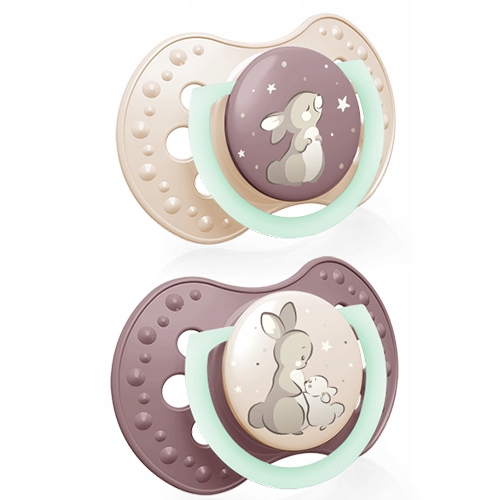 LOVI DYNAMICZNY SMOCZEK USPOKAJAJĄCY DLA DZIECI NIGHT&DAY 18m+ 2szt RÓŻ Marka Lovi