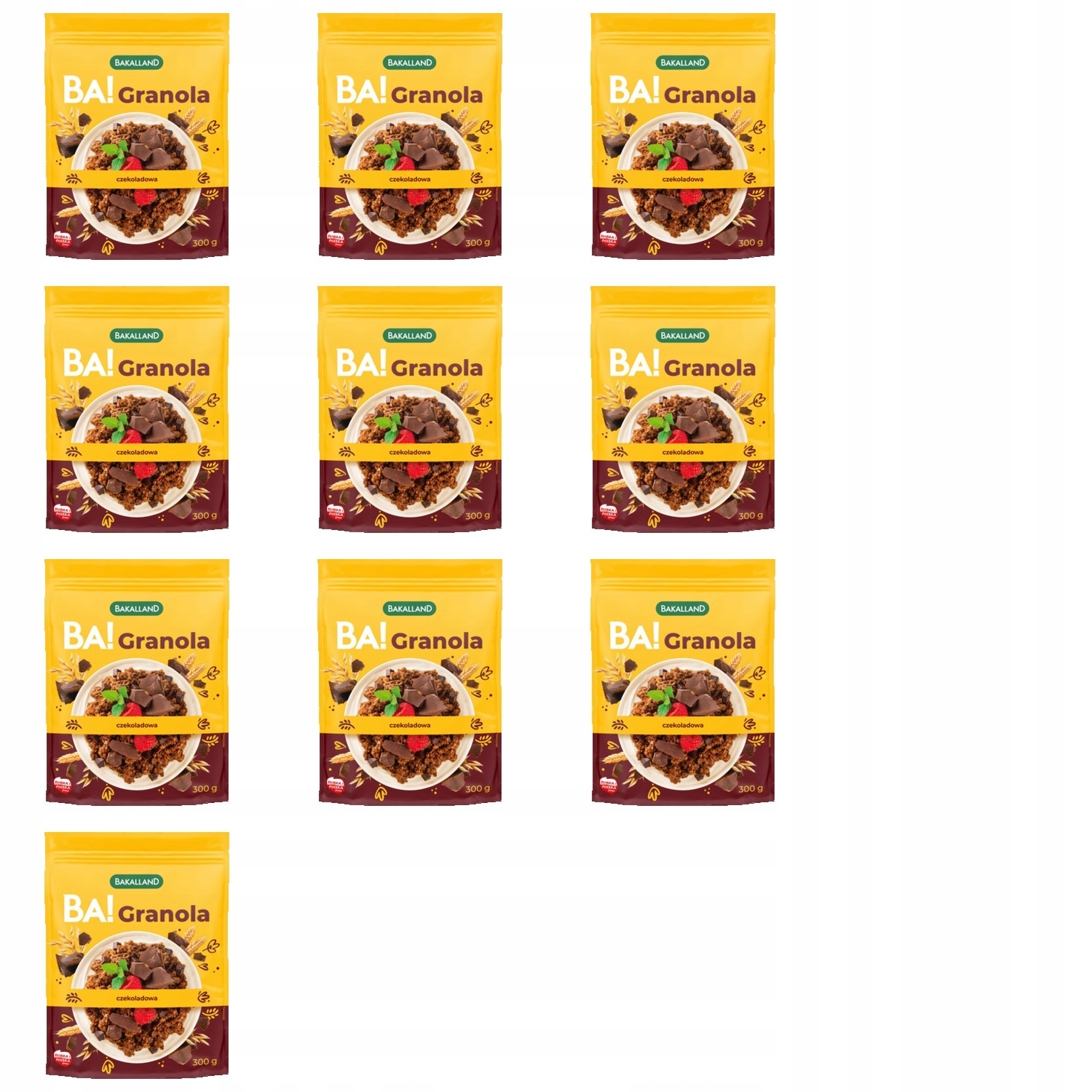 10 x 300 g Ba granola čokoládová bakalland Karton