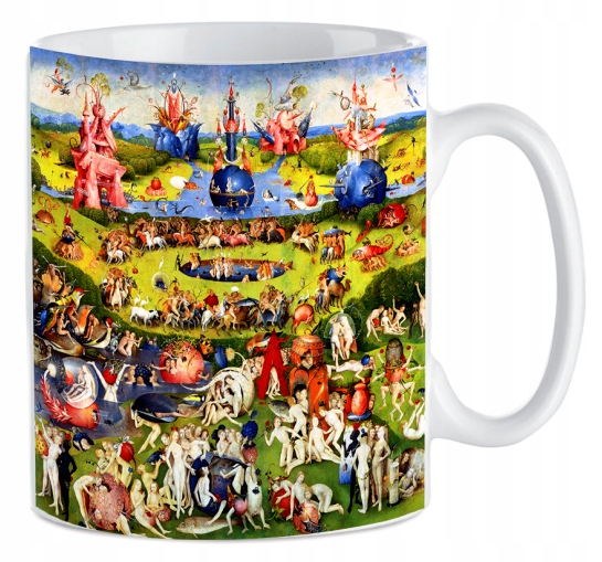 

Kubek znane obrazy Ogród Rozkoszy Hieronim Bosch