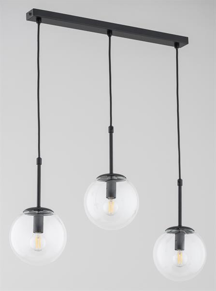 Sebia závěsná lampa 3xE14 černá 28743 Alfa
