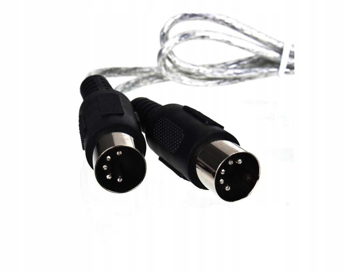 MIDI interfejs na USB dwustronny kabel MIDI 2m Długość kabla 2 m