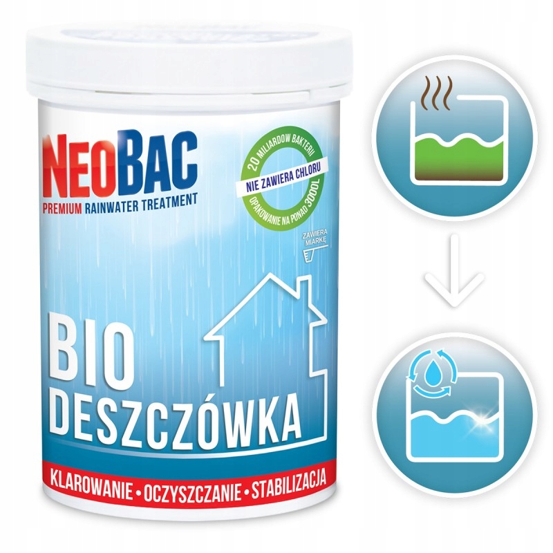 

Preparat proszek do deszczówki oczyszczania wody