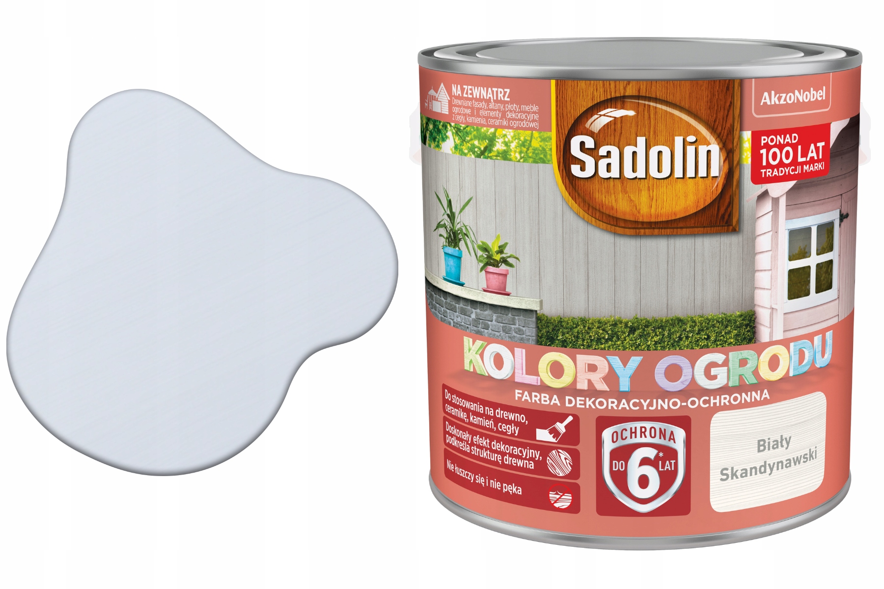 Barva Barva zahrady Bílá Skandinávská 2,5 l Sadolin