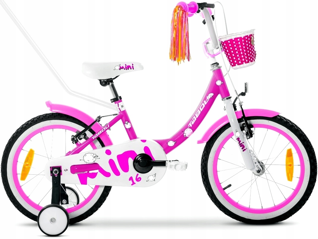 Rower dziecięcy Tabou Mini Girl 16" purple white