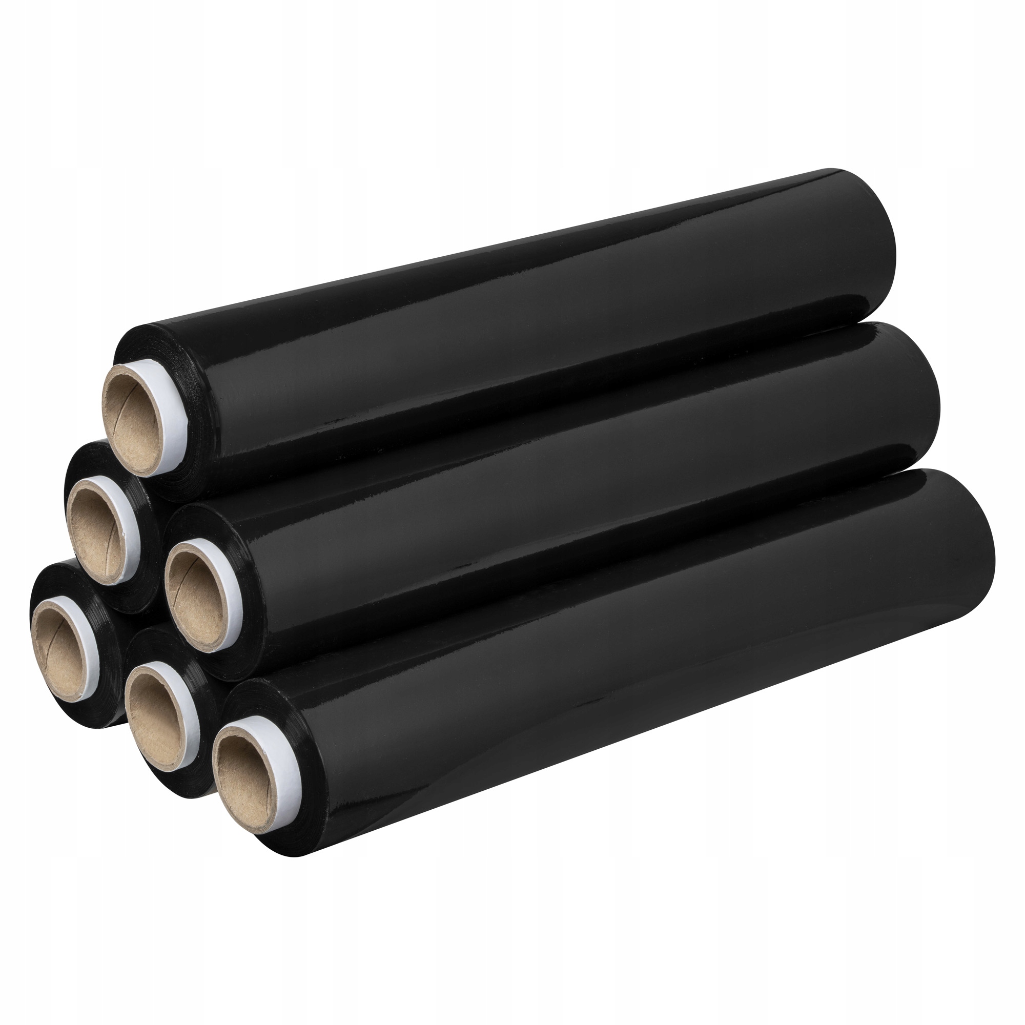 6x FOLIA STRETCH STRECZ CZARNY CZARNA ROLKA MOCNA KRYJĄCA DUŻO FOLII 23 MIC