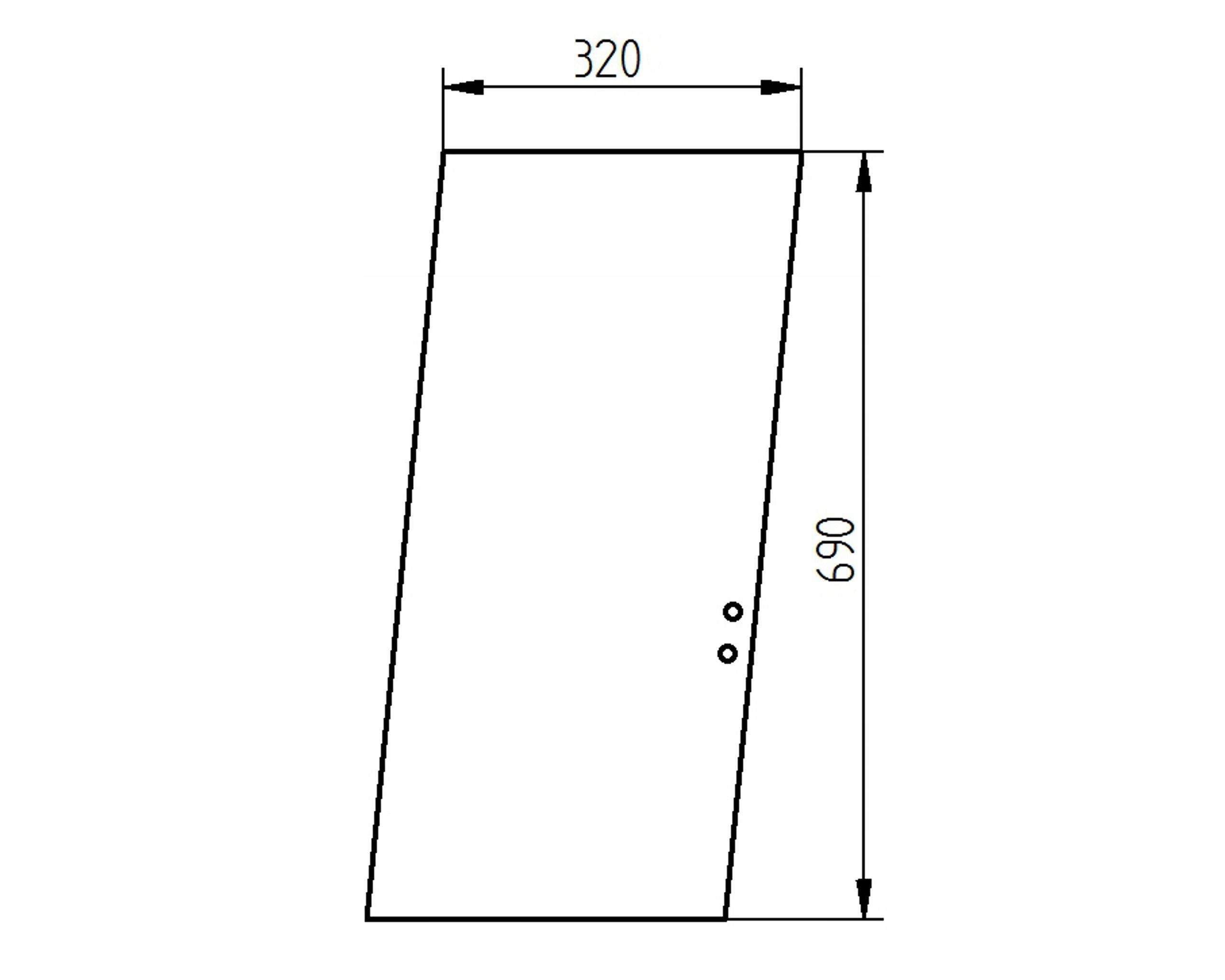 sklo bagr Liebherr dveře horní zadní 11082459