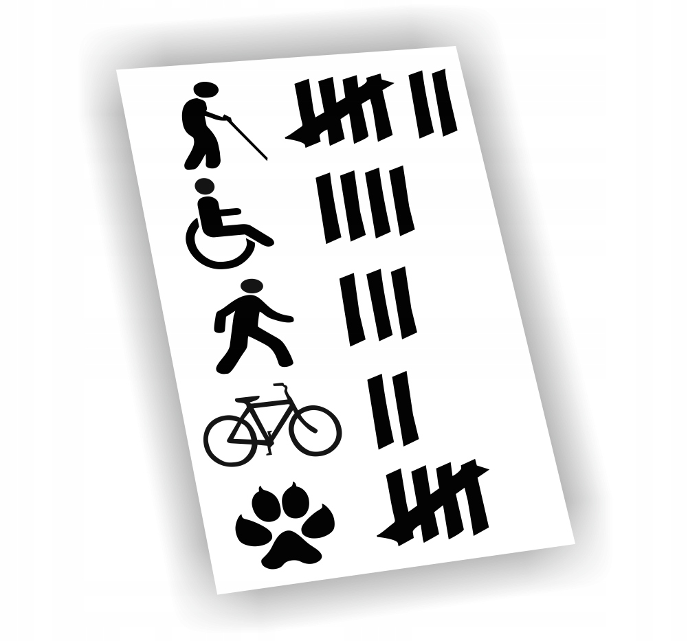 Naklejka Lista Rozjechanych kolor Czarny śmieszne naklejki na samochód auto