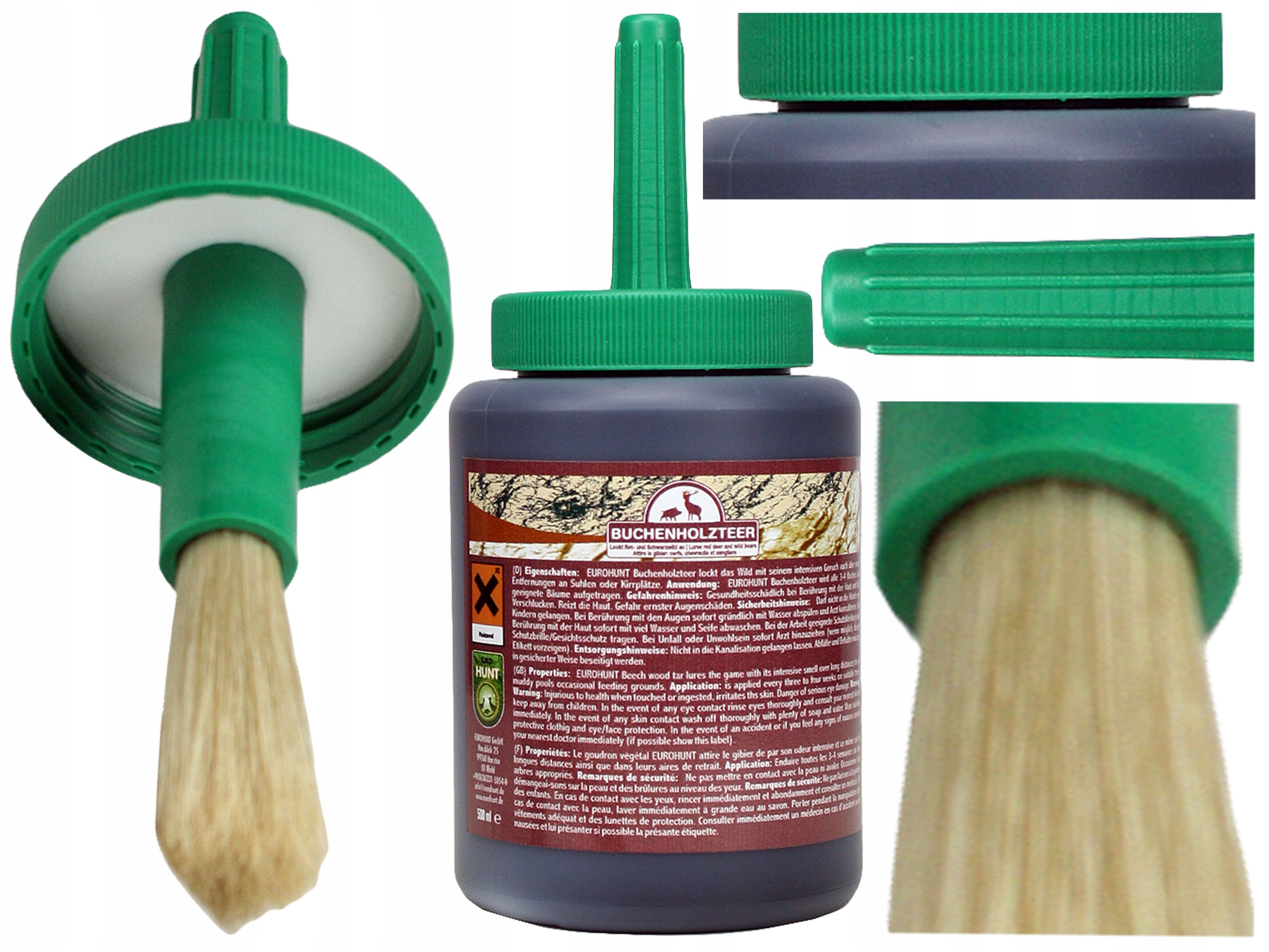 Smoła bukowa Eurohunt 500 ml pędzel