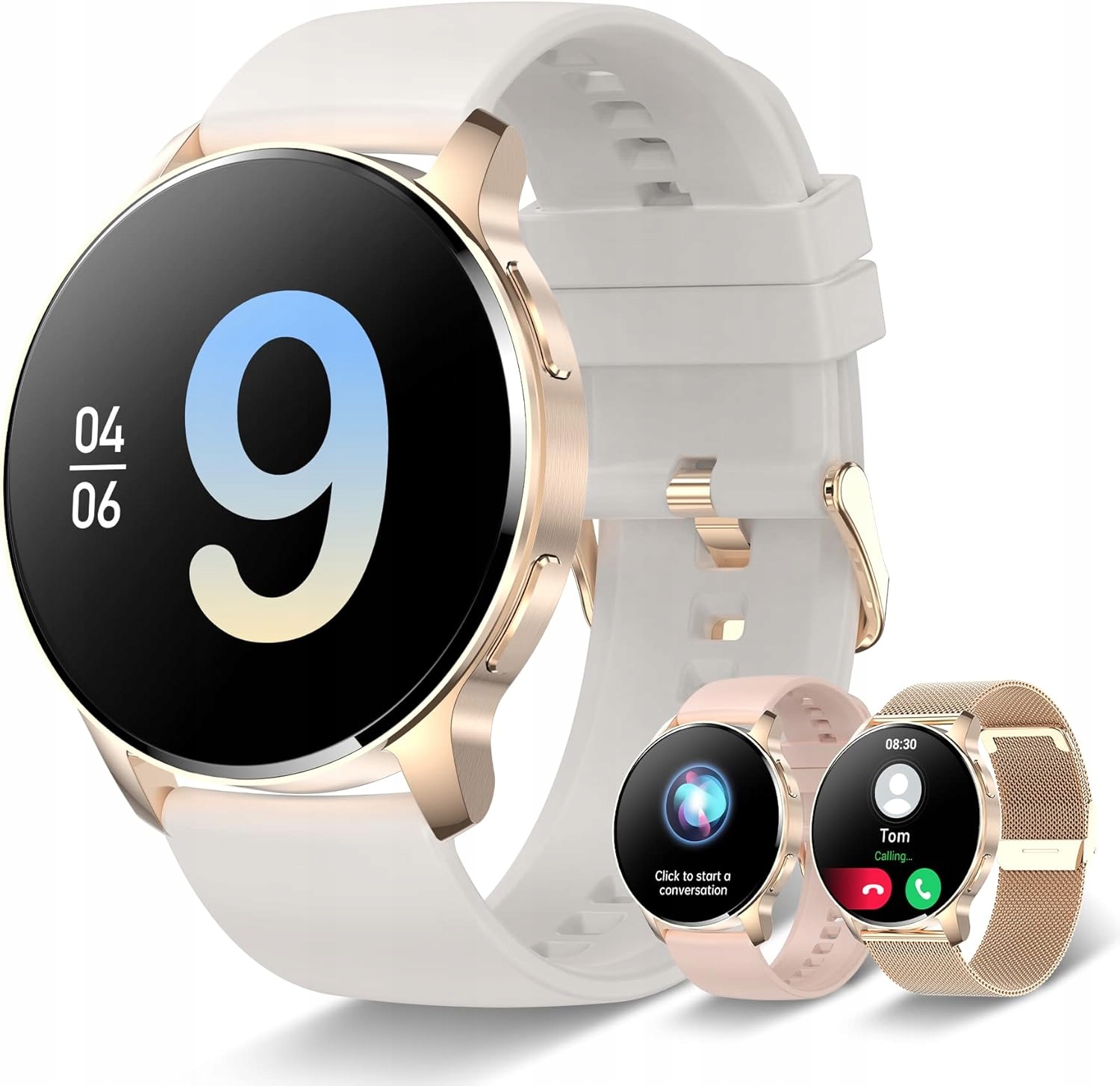 OKOSÓRA 1,32&quot; HD iOS Android Bluetooth PULZUSMÉRŐ LÉPÉSSZÁMLÁLÓ 3 CSÍK