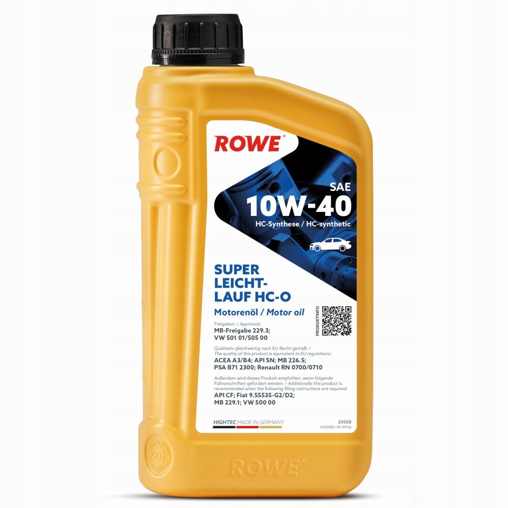 

Olej Rowe Hightec Leichtlauf Hc-o 10W-40 1L