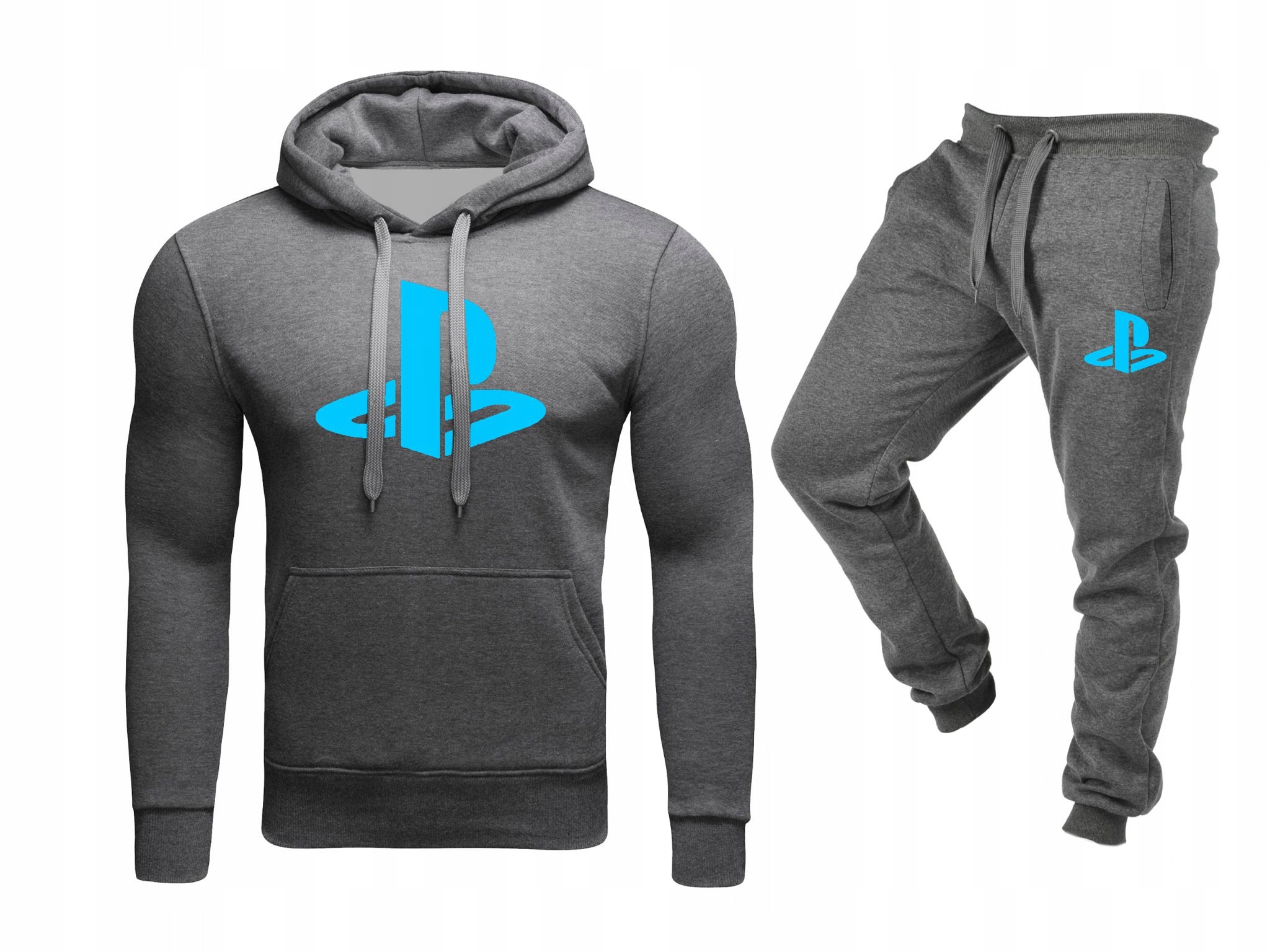 Teplákovka Tepláková Souprava Ps Playstation šedá XL