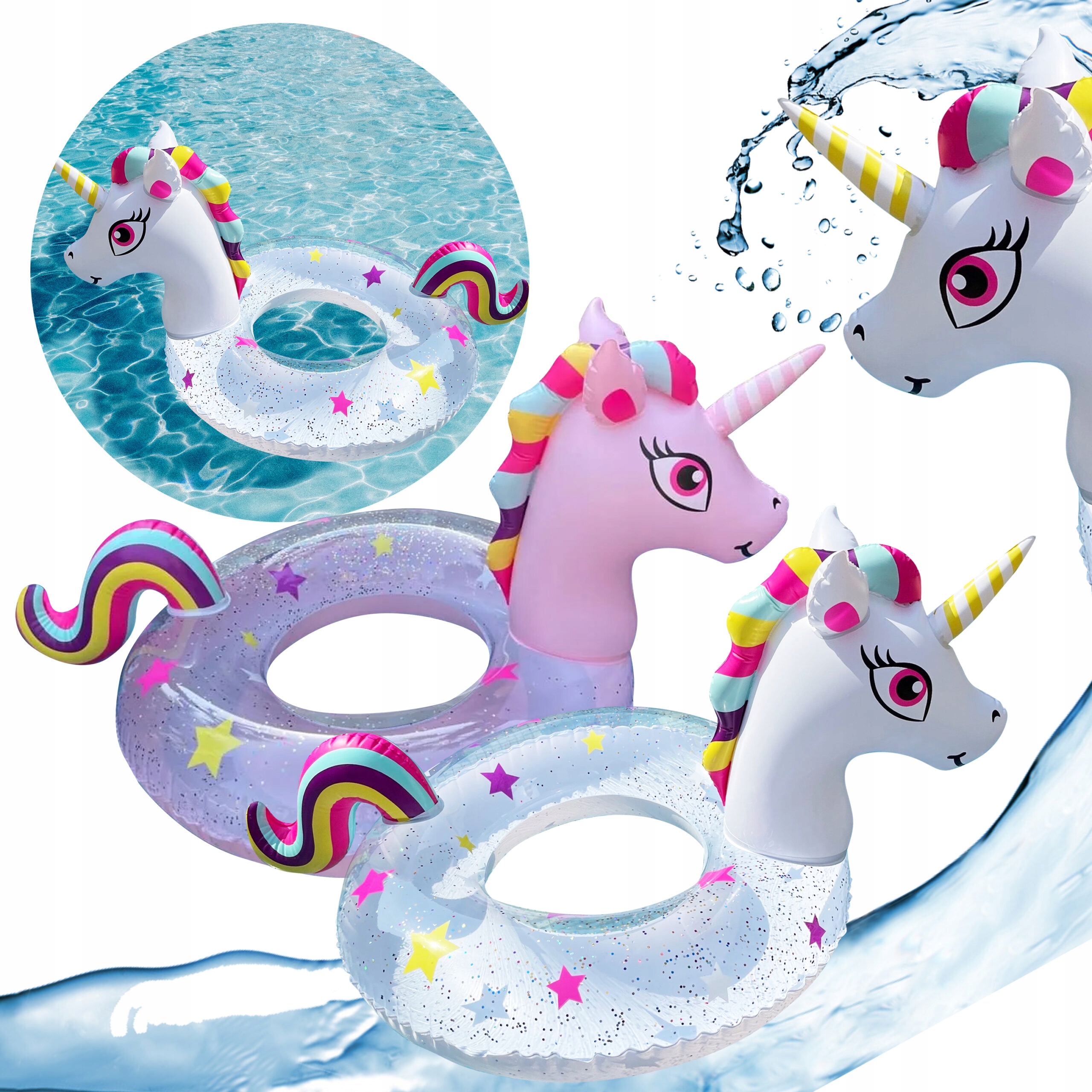 KOŁO KÓŁKO DMUCHANE DZIECI DO PŁYWANIA JEDNOROŻEC Marka Vergionic