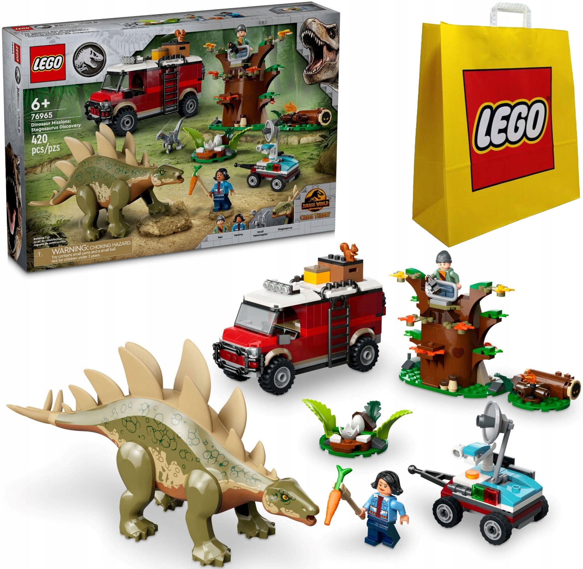 Lego Jurský svět dinosaurů: objev stegosaura (76965) taška