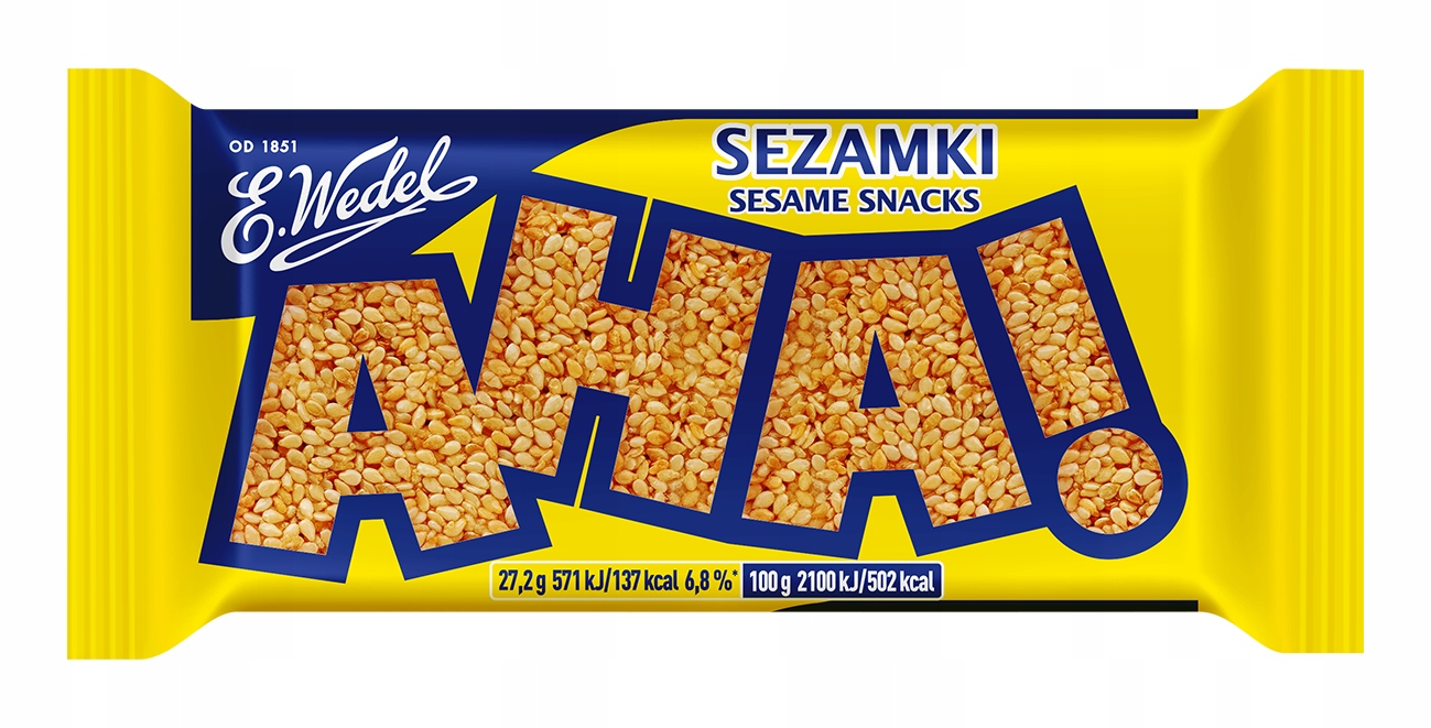 Zestaw 40 x Sezamki AHA! 27,2 g E.Wedel EAN (GTIN) 5901588606385
