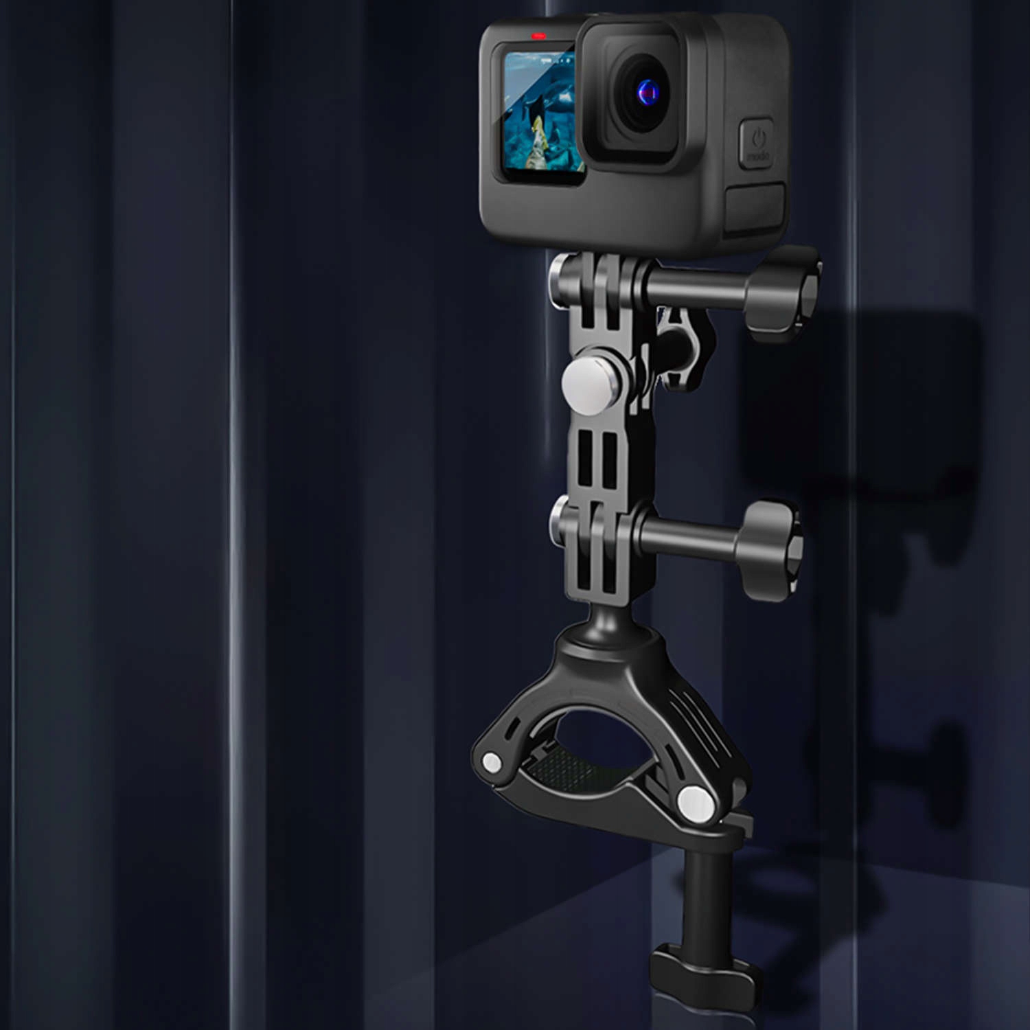 UCHWYT ROWEROWY OBROTOWY 360 do GOPRO kierownicę Model Uchwyt rowerowy do kamer GoPro