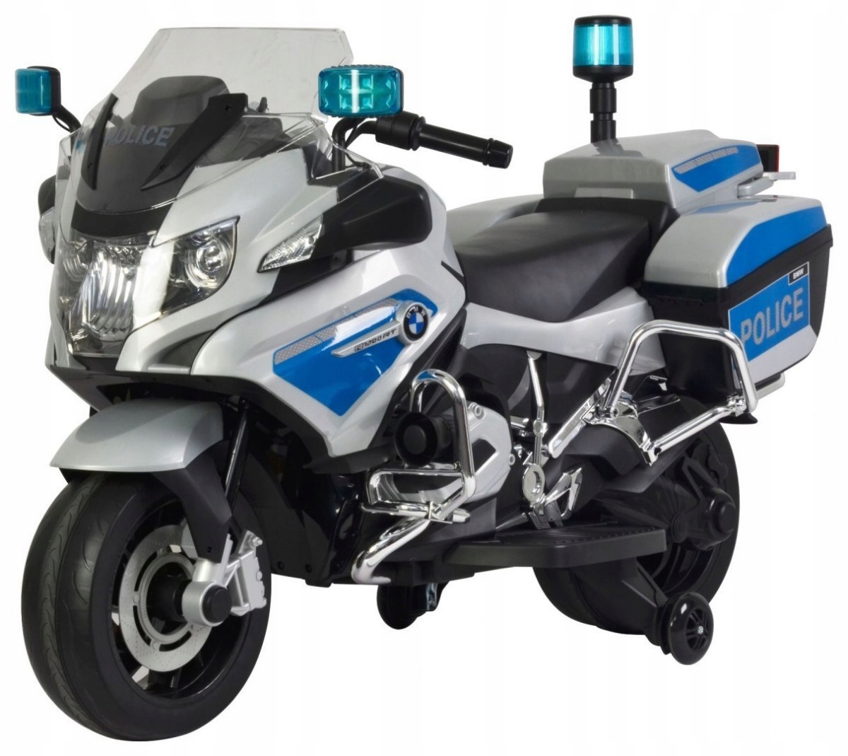 Pojazd Motor Bmw Policja Motor Na Akumulator Bmw R1200 Policja Srebrny