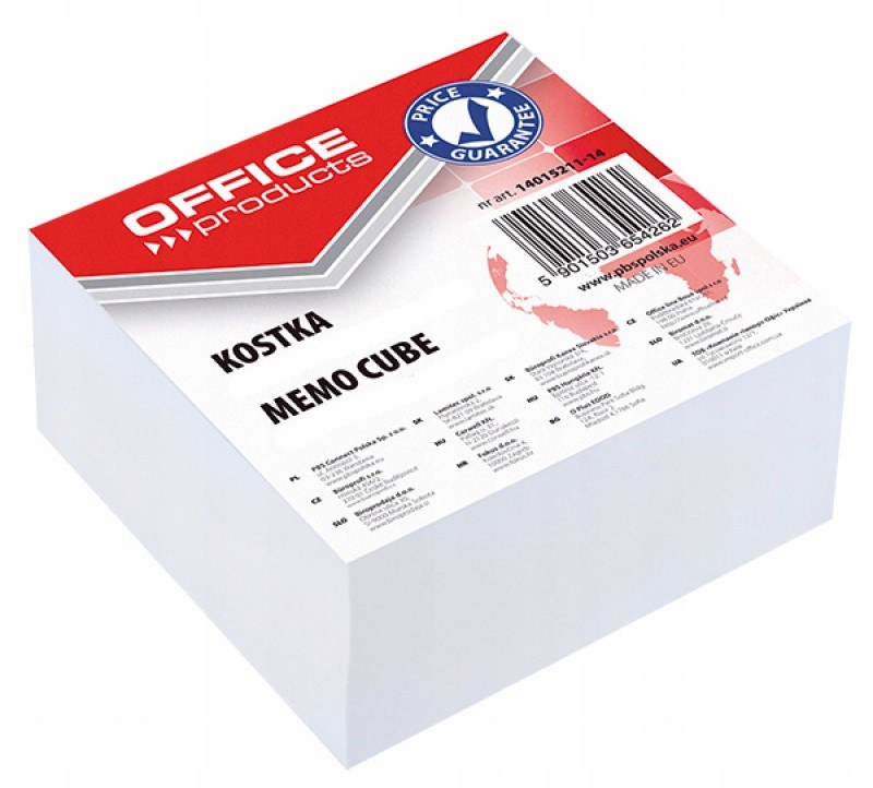 

Notes Kostka Biały 85x85 mm Karteczki Białe