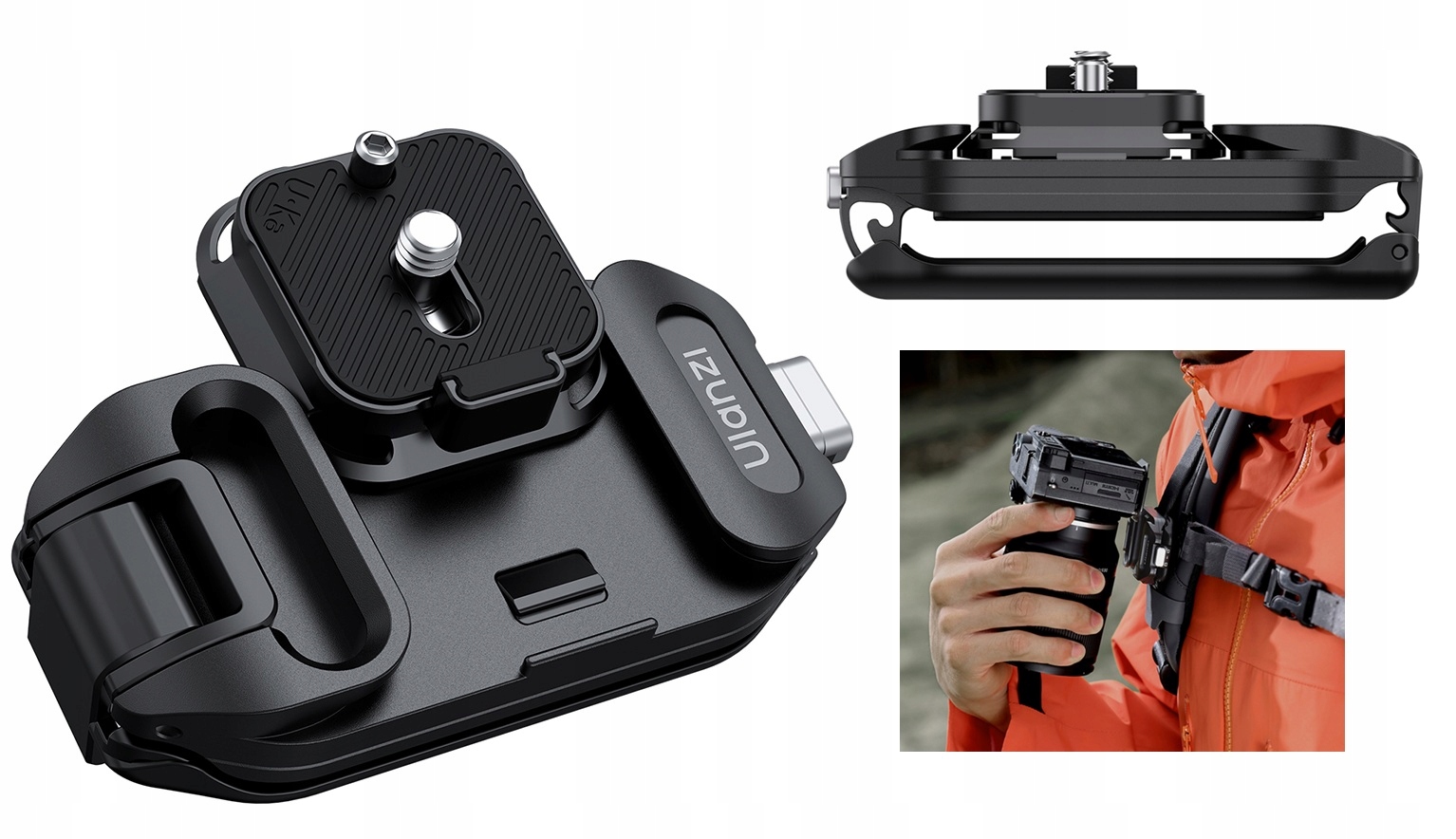 Klips pro připevnění držáku na opasek k batohu fotoaparátu 1/4" Ulanzi UKA07