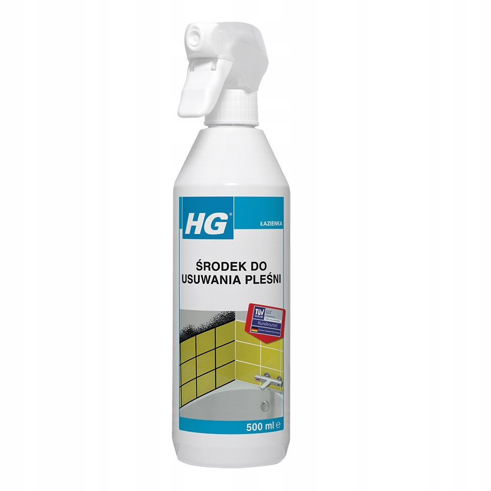 ŚRODEK DO USUWANIA PLEŚNI GRZYBA ZE ŚCIAN ŁAZIENKI PROFESJONALNY 500ML HG