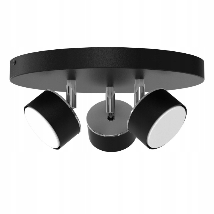 Stropní Svítidlo Axis Stropní Svítidlo Černo Stříbrná GX53 Regulovatelné Spoty Moderní