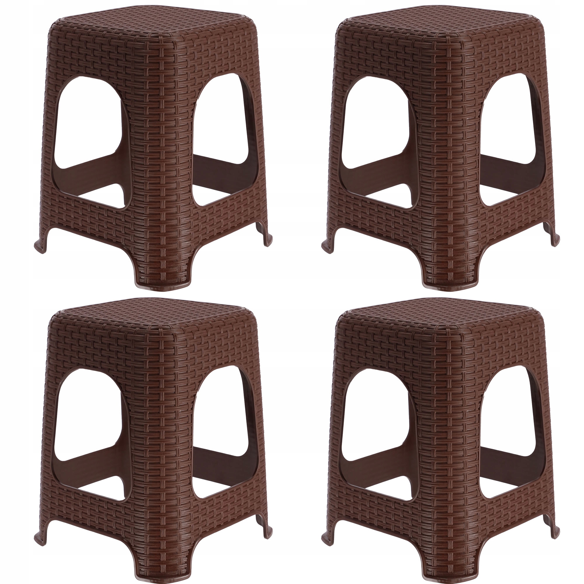 Taburetka Kuchynská Stolička Pevná Protišmyková Podesta Sada 4 ks