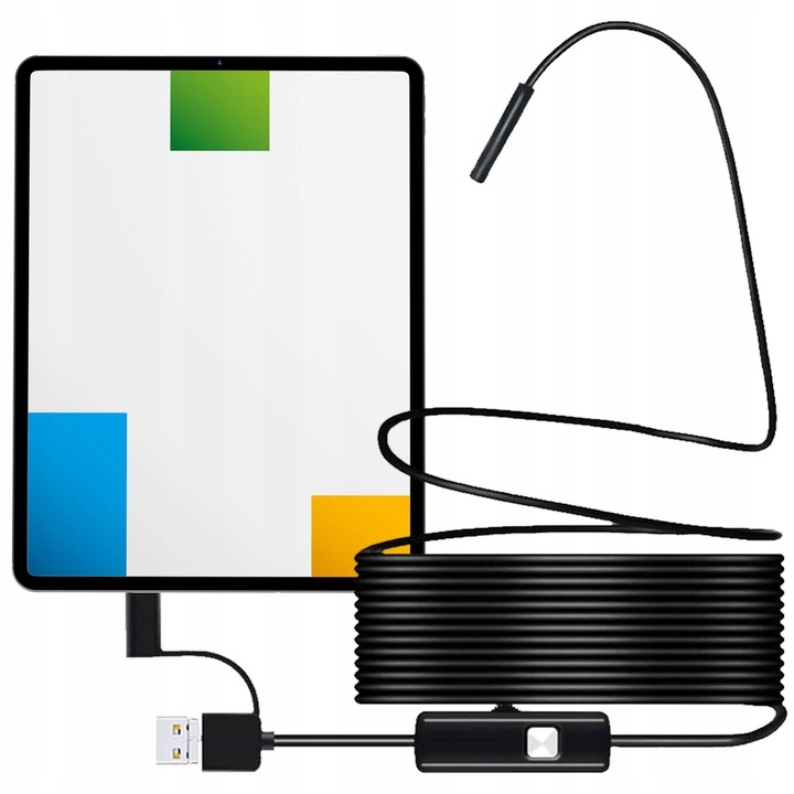 Endoskop Kamera Inspekcyjna Sztywny Przewód 2M 480P Android Usb-c HY-008